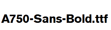 A750-Sans-Bold