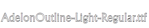 AdelonOutline-Light-Regular