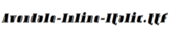 Avondale-Inline-Italic