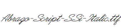 Abrazo-Script-SSi-Italic