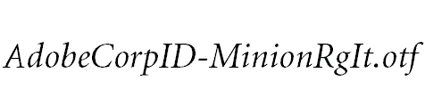 AdobeCorpID-MinionRgIt