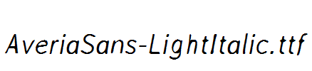 AveriaSans-LightItalic