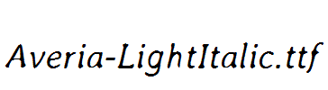 Averia-LightItalic