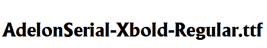AdelonSerial-Xbold-Regular