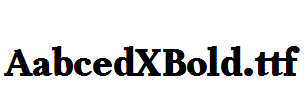 AabcedXBold