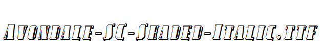Avondale-SC-Shaded-Italic