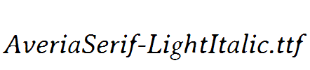 AveriaSerif-LightItalic