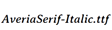 AveriaSerif-Italic