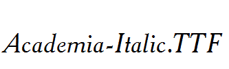 Academia-Italic
