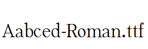 Aabced-Roman