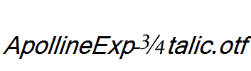ApollineExp-Italic