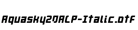 Aquasky20ALP-Italic