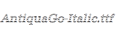 AntiquaGo-Italic