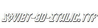 Soviet-3D-Italic