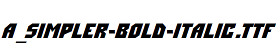 a_Simpler-Bold-Italic