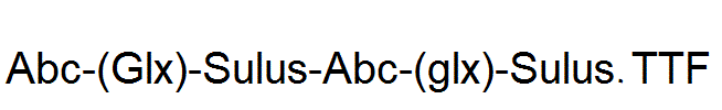 Abc-(Glx)-Sulus-Abc-(glx)-Sulus