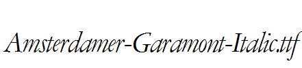 Amsterdamer-Garamont-Italic