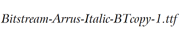 Bitstream-Arrus-Italic-BTcopy-1