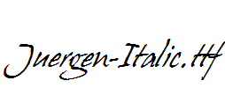 Juergen-Italic