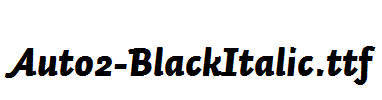 Auto2-BlackItalic