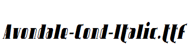 Avondale-Cond-Italic