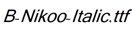 B-Nikoo-Italic