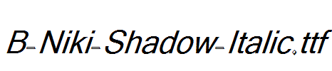 B-Niki-Shadow-Italic