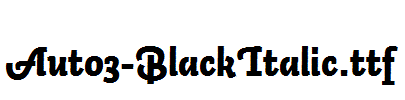 Auto3-BlackItalic