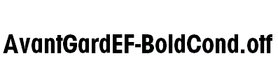 AvantGardEF-BoldCond