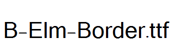 B-Elm-Border
