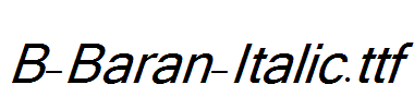 B-Baran-Italic