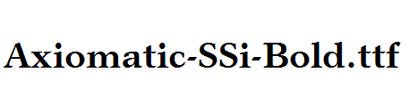 Axiomatic-SSi-Bold