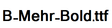 B-Mehr-Bold