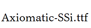 Axiomatic-SSi