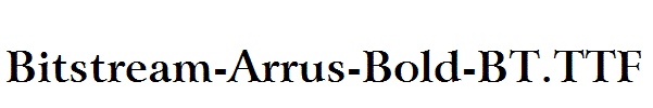 Bitstream-Arrus-Bold-BT