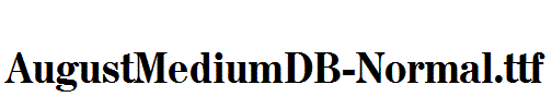 AugustMediumDB-Normal