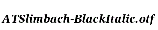 ATSlimbach-BlackItalic
