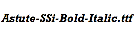 Astute-SSi-Bold-Italic