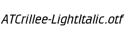 ATCrillee-LightItalic