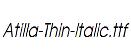 Atilla-Thin-Italic