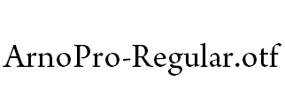 ArnoPro-Regular