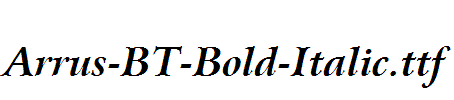 Arrus-BT-Bold-Italic