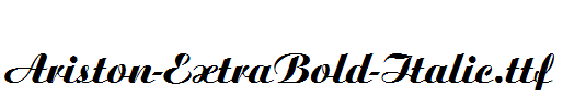 Ariston-ExtraBold-Italic