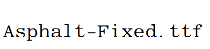 Asphalt-Fixed