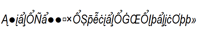 Arial-Narrow-Special-G2-Italic