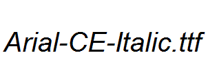 Arial-CE-Italic