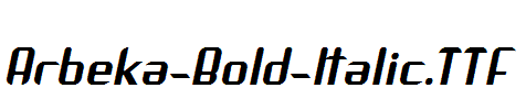 Arbeka-Bold-Italic