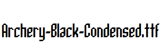 Archery-Black-Condensed