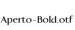 Aperto-Bold