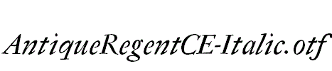 AntiqueRegentCE-Italic